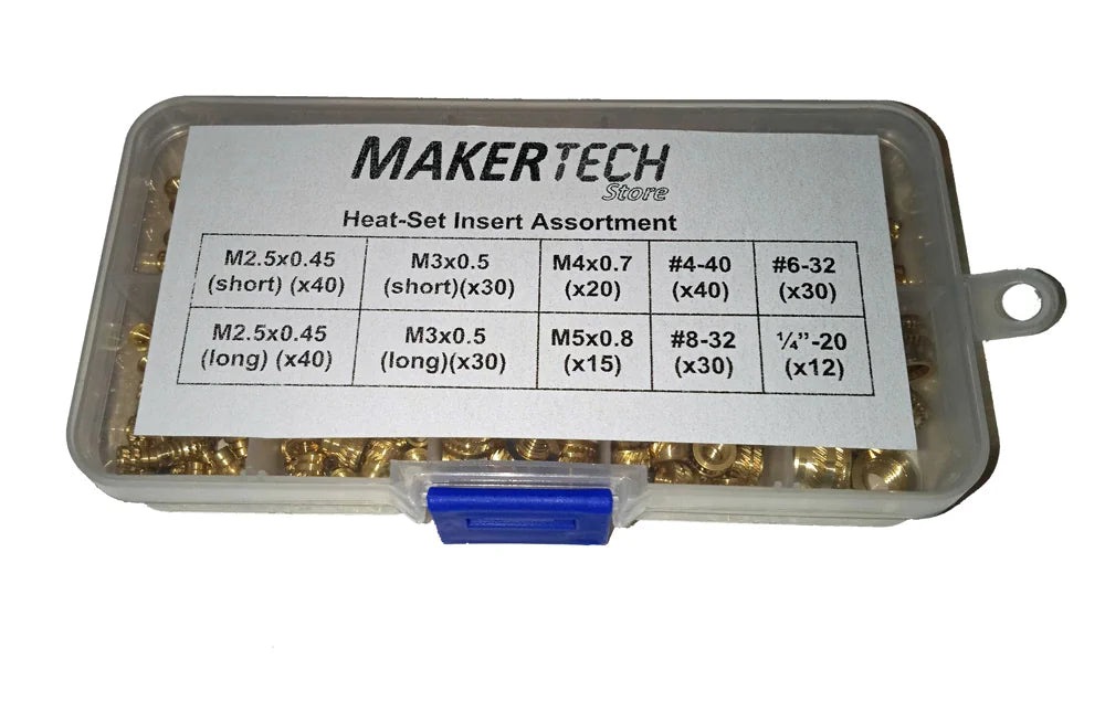 HeatSet Threaded Insert Assortment Box MakerTechStore